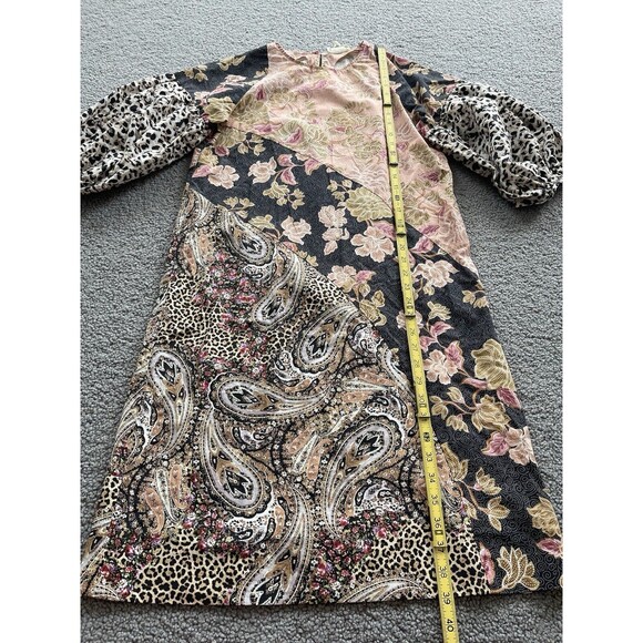 Anthropologie Kachel Dress Midi Evangeline Floral Cotton Puff Sleeve Sz 4 New - Picture 7 of 11